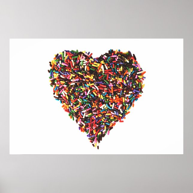 Sprinkles Heart Poster (Framsidan)
