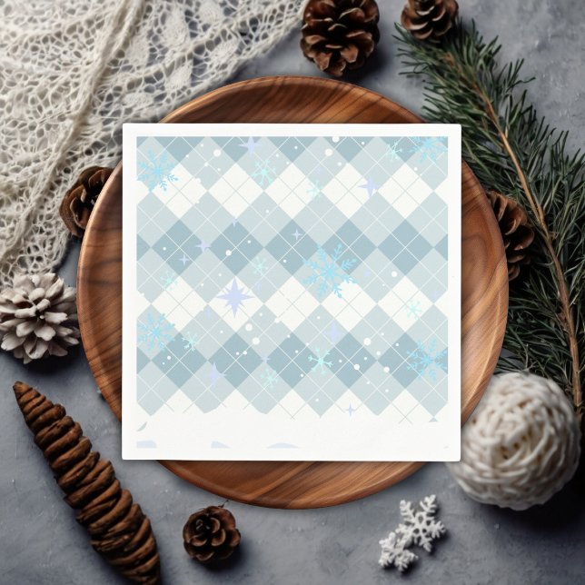 Sprinkles Hett Cocoa Winter Snöflingor Baby Shower Pappersservett (Skapare uppladdad)