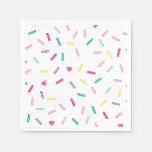 Sprinkles Ice Cream och Cake Birthday Pappersservett