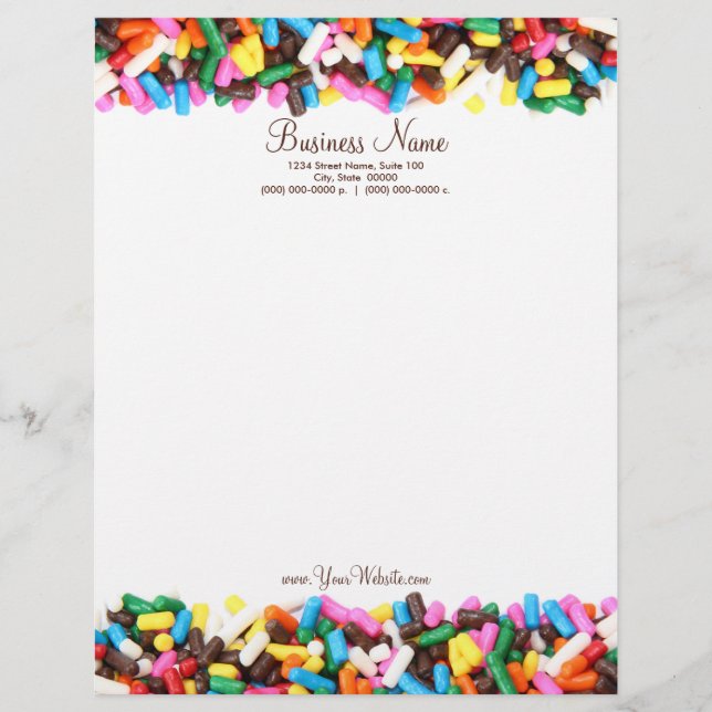 Sprinkles Letterhead Brevhuvud (Framsida)