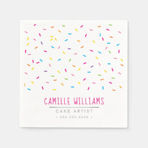 SPRINKLES modern söt, mönstrad, färglös roligt par Pappersservett