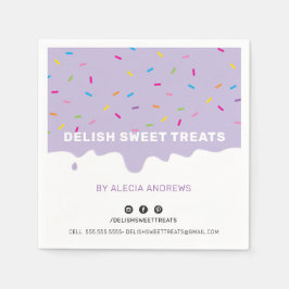 SPRINKLES moderna frostsprinkler lila Pappersservett