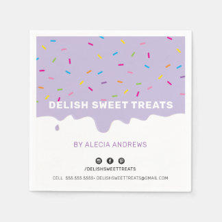 SPRINKLES moderna frostsprinkler lila Pappersservett