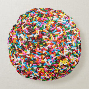 Sprinkles Round Pillow Rund Kudde