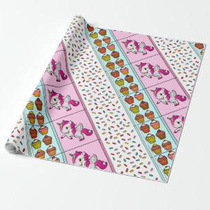 Sprinkles, Unicorns och Muffinss Gift Wrap Presentpapper