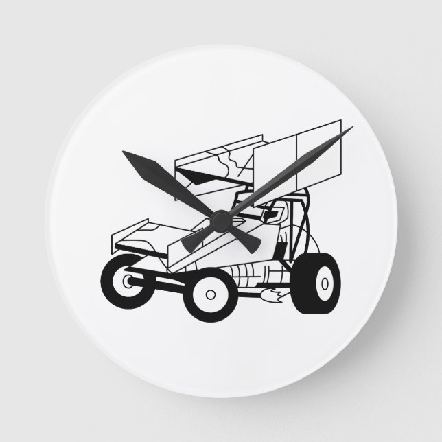 Sprint-bilskontur Rund Klocka (Framsida)