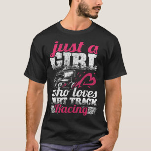Sprint Car Älskare är bara en flicka som Kärlek Di T Shirt