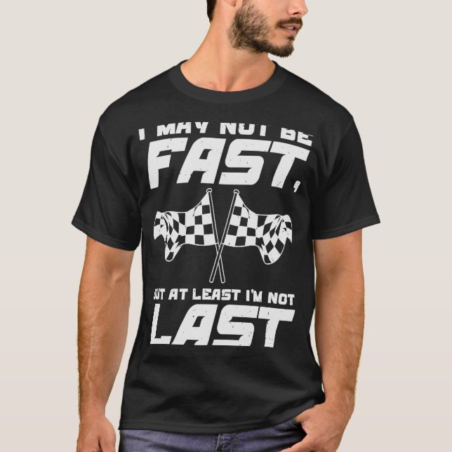 Sprint Car Dirt Track Tävla Drag Racer T Shirt (Framsida)