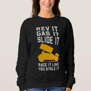 Sprint Car Tävla Gag T Shirt