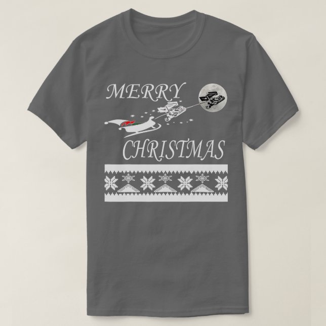 Sprint Car-Tävla - Jul Dirt-rack Cars Gift T Shirt (Design framsida)