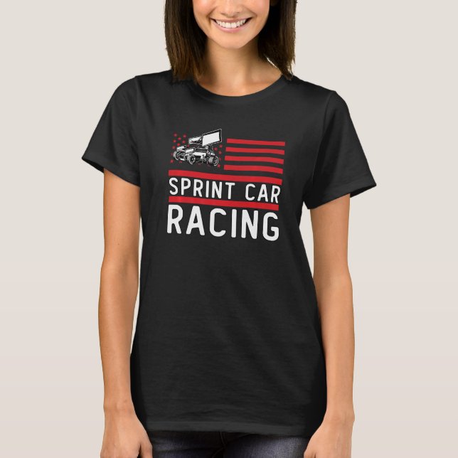 Sprint Car-Tävla T Shirt (Framsida)