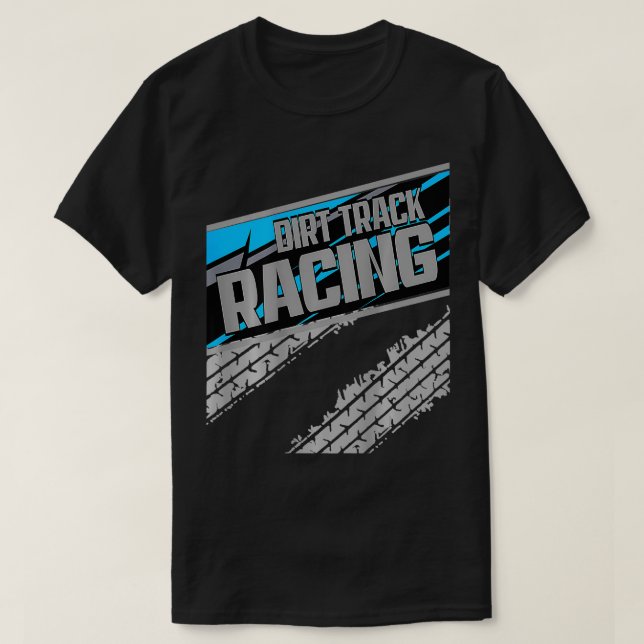 Sprint-Tävla med Dirt Track Tävla Modified Racetra T Shirt (Design framsida)