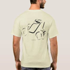 Sprintcar 01 Svart på naturlig bakgrund T Shirt
