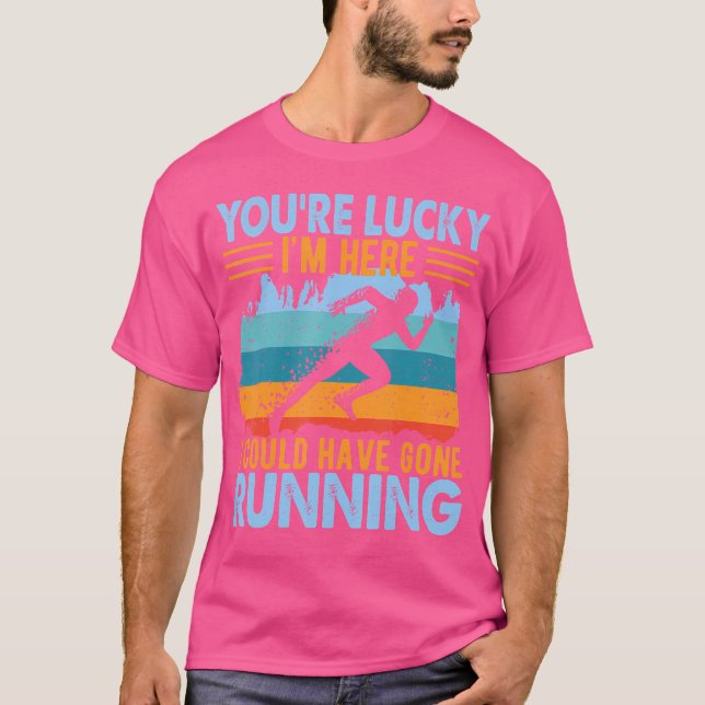 Sprinter Friidrott Löpare Löpning Jogging Kl T Shirt (Framsida)