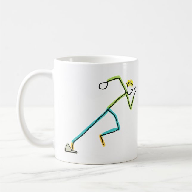 Sprinter Stickman Kaffemugg (Vänster)