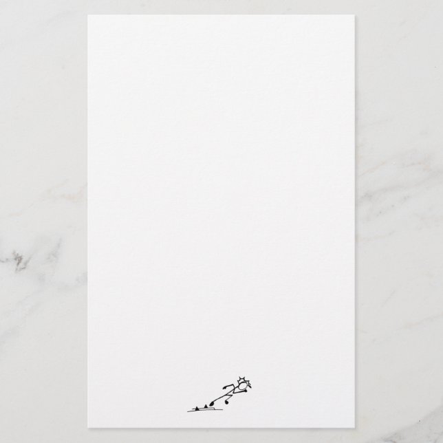 Sprinter Stickman Track och Fält Papper (Framsida)