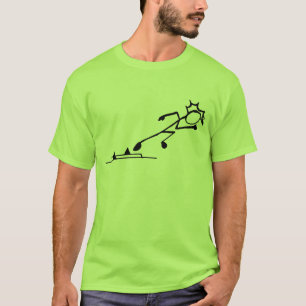 Sprinter Stickman Track och Fält T-shirt