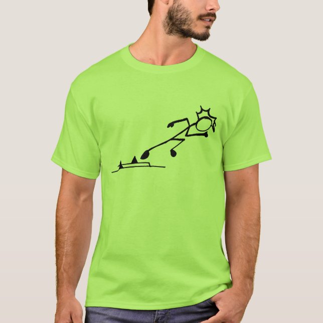 Sprinter Stickman Track och Fält T-shirt (Framsida)