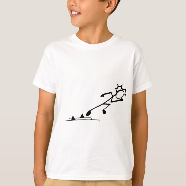 Sprinter Stickman Track och Fält T-shirt (Framsida)