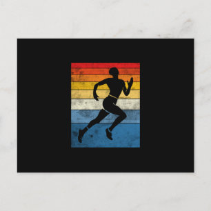 Sprinting Retro Design för en Sprinter Vykort