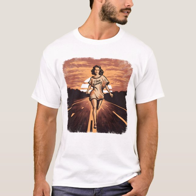 Sprinting Womans Journey T Shirt (Framsida)
