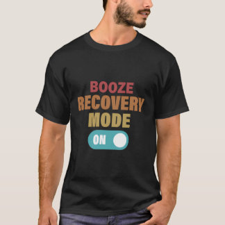 Sprit återställningsläge på en fungerande alkoholt t shirt
