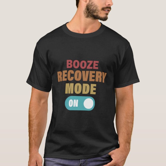 Sprit återställningsläge på en fungerande alkoholt t shirt (Framsida)