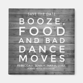 Sprit Food Bad Dance förorsakar Rustic Landsbyggsb Magnet