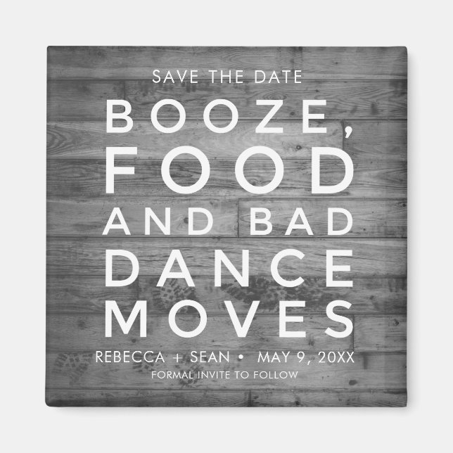 Sprit Food Bad Dance förorsakar Rustic Landsbyggsb Magnet (Framsidan)