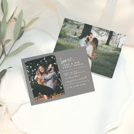 Sprit Food & Bad Dance Moves Slate Grått Spara Datumet