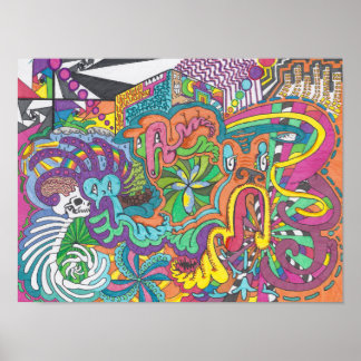 Sprit från Färg Springa Amok Poster