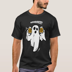 Sprit Ghost Dricker Öl Kostym Lätt Halloween T Shirt