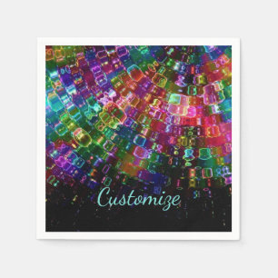 Sprit glasflaska Spiral Napkins 3 Pappersservett