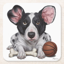 Sprit Hund med basket och ben