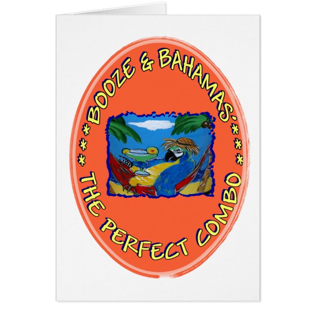 Sprit och Bahamas Hälsningskort (Framsidan)
