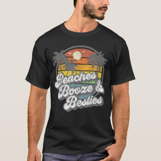 Sprit och Besties Funny Retro 70s Beach Wo T Shirt