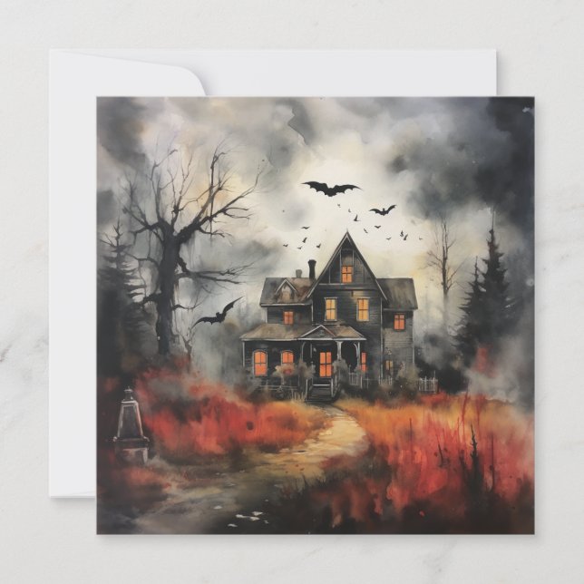 👻 sprit och sprit 🥂.. 🥂 👻 Halloween Inbjudningar (Framsida)