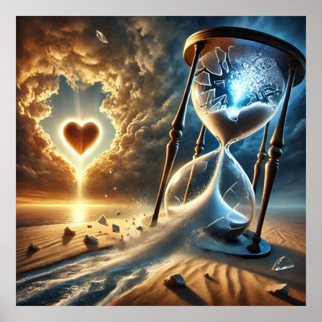 Sprit timglas: Surreal vision av tid och Poster (Framsidan)