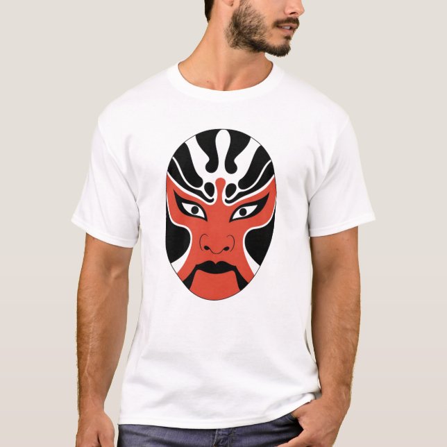Sprit - Traditionell asiatisk mask T Shirt (Framsida)
