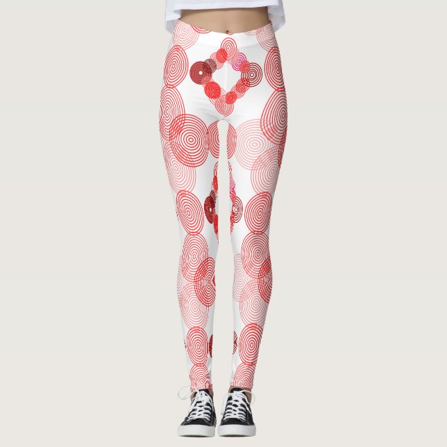 Spritade cirklar leggings (Framsida)