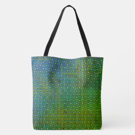 Sprite Greenish Greenleaf Neon Wired Cubes Mönster Tygkasse
