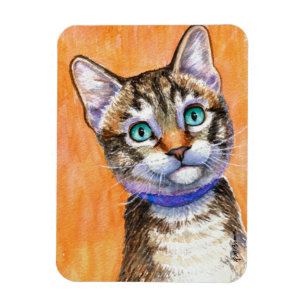 Sprite Tabby katt Magnet