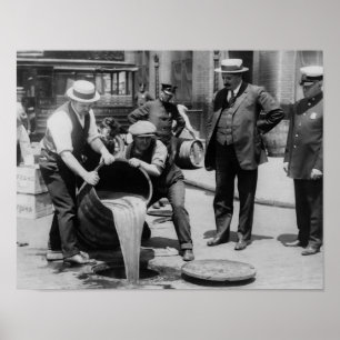 Spriten dumpar - vintageförbudfotoet poster