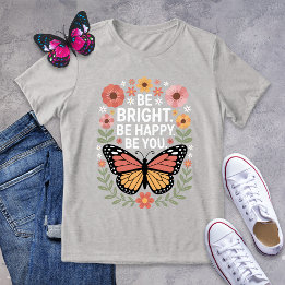 Spritflygare för inspirationell retro-Blommigt T Shirt