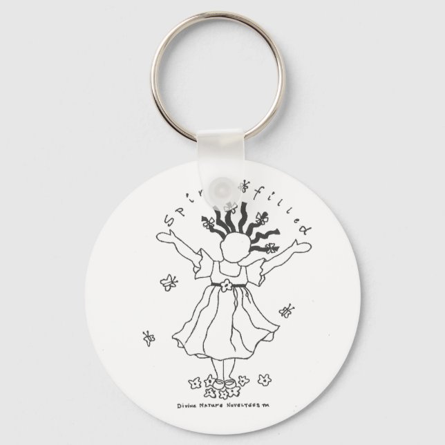 Spritfylld nyckelkedja nyckelring (Framsida)