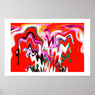 Spritkonst i Volcano Poster