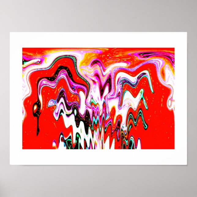 Spritkonst i Volcano Poster (Framsidan)