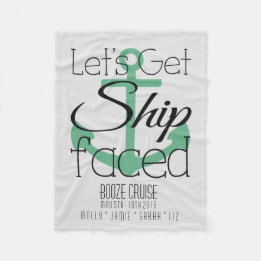 Spritkryssning, Bachelorette helg, personlig Fleecefilt