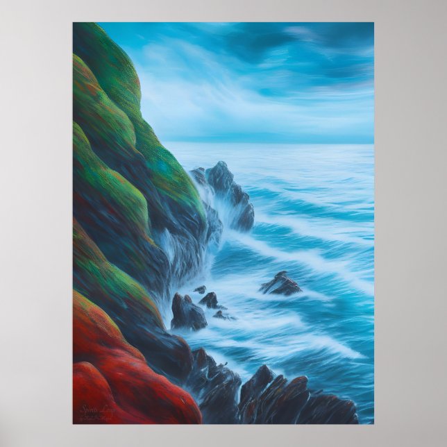 Spritläder - AI Fantasy Digital Art Print Poster (Framsidan)