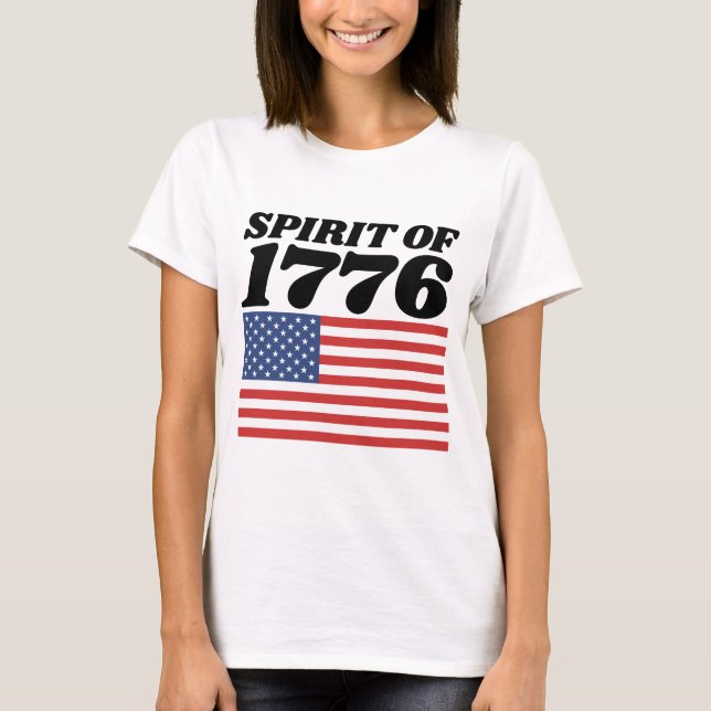 SPRITT MED 1776 PATRIOTISKA T-SHIRTS (Framsida)